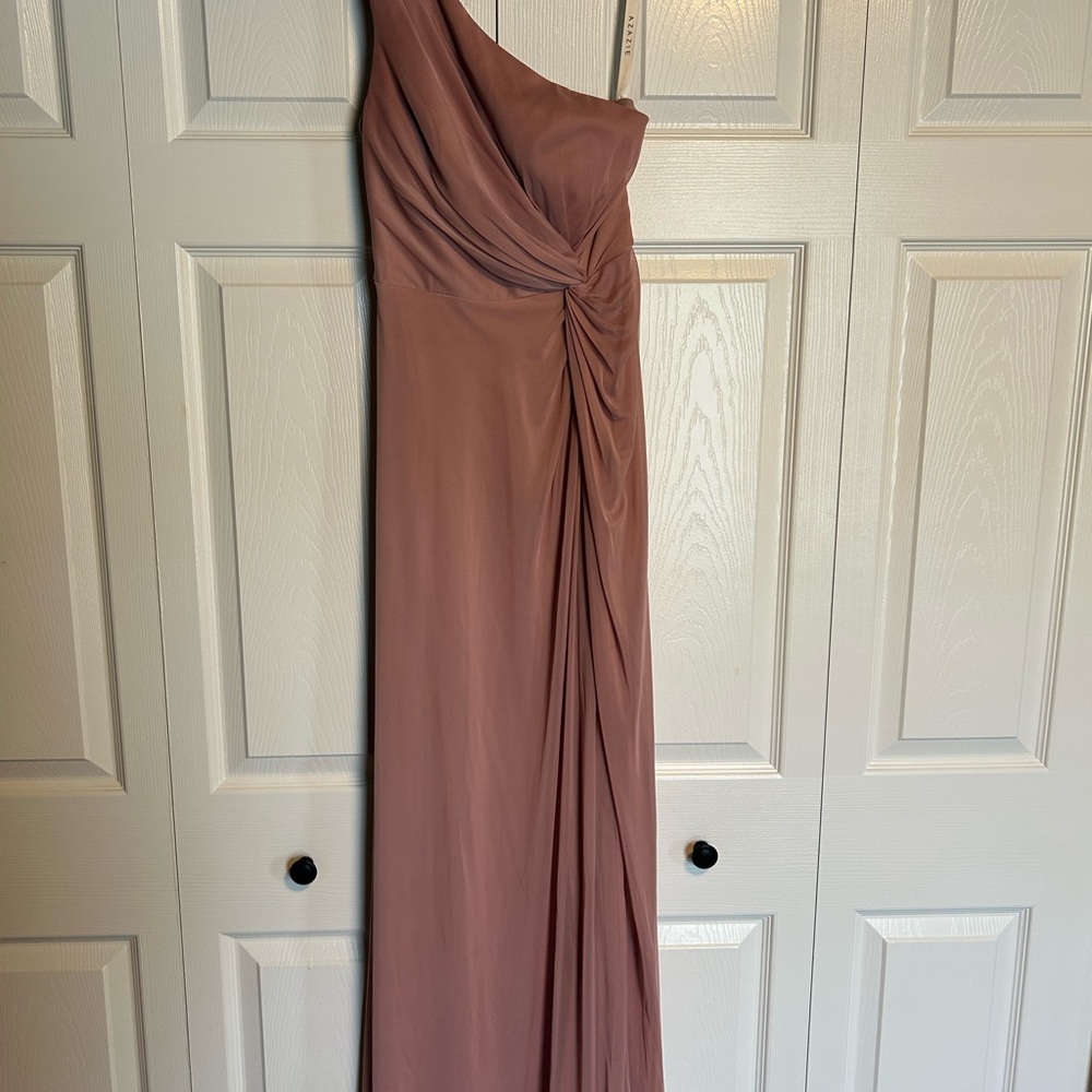 One-Shoulder Mauve Dress